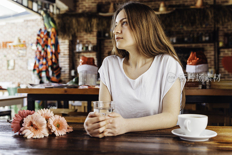 Young woman looking away